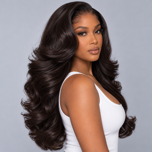 the calina | 24" layered wavy wig